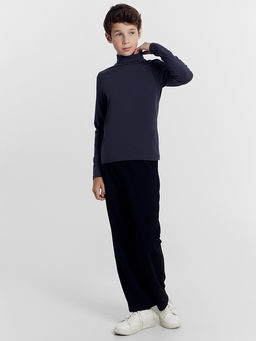 Однотонный серый джемпер с воротником-стойкой - Mark formelle фото 3