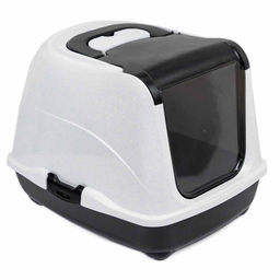 Туалет закрытый д/кошек Редпл. 50х38х37 2930черн-мрамор