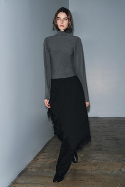 ASYMMETRIC LACE SKIRT ZW COLLECTION - Zara фото 12