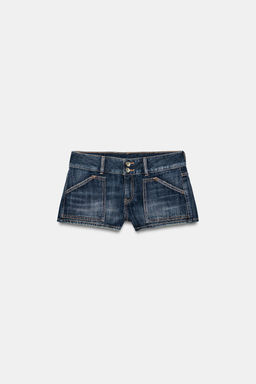 SHORTS MINI DENIM TRF BOLSILLOS / Marino
