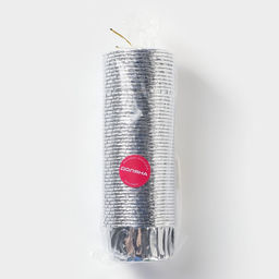 Цена за 50 шт. Форма для выпечки круглая Доляна Серебро, d=6.5 см, серебристая  фото 4