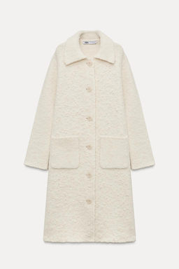 WOOL BLEND KNIT COAT - Zara фото 6