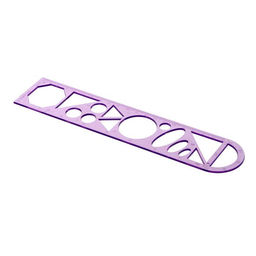 Цена за 12 шт. Линейка трафарет - транспортир, 3 в 1, 20 см, тонированная, флуоресцентная, МИКС - Calligrata фото 7