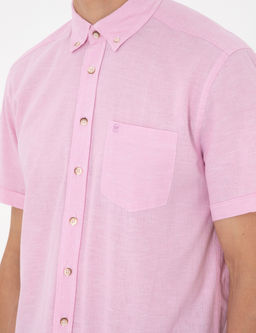 Pembe Regular Fit K_sa Kollu G_mlek
