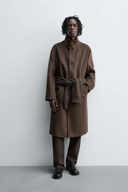 TEXTURED WOOL COAT