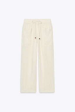 RUSTIC TROUSERS WITH ELASTIC WAIST - Zara фото 13