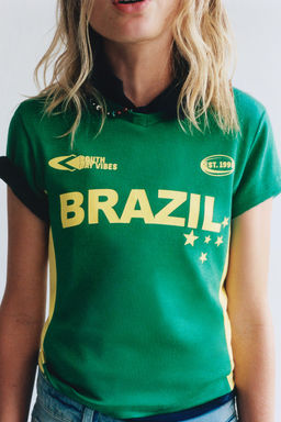 CAMISETA ESTAMPADO ARGENTINA / VERDE
