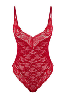 Siyah Dantel Fitted Kaps?z Body THMSS26BD00003 - Trendyolmilla фото 3