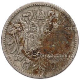 Монета 10 геллеров 1895 года Австрия