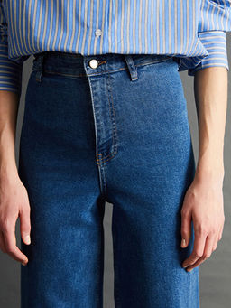 Wideleg Kad?n Jean Pantolon