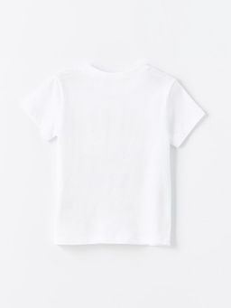 Bisiklet Yaka K?sa Kollu Mickey Mouse Bask?l? Erkek Bebek Ti??rt - Waikiki фото 2