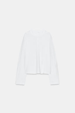 LONG SLEEVE SEAM T-SHIRT - Zara фото 5