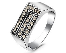 Кольцо, марказит, ТМК-89