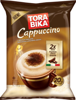 TORABIKA Cappuccino. Cappuccino с шок. крошкой мягкая упаковка, 20 пак.