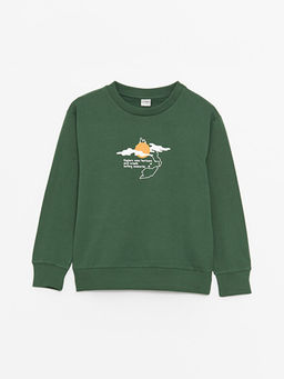 Rahat Kal?p Bisiklet Yaka Erkek ?ocuk Sweatshirt