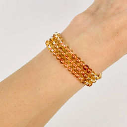 Бусины для украшений из Цитрина (96 бусин) 39 см