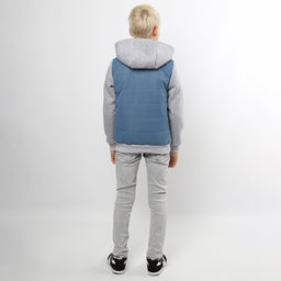 RODOS Куртка детская мембрана демисезон М-222 (Детская/М) Серо-голубой/Светло-серый