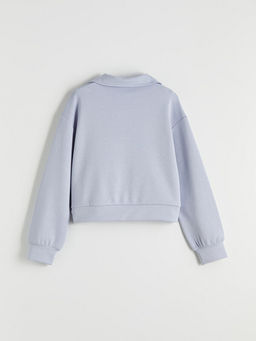 Polo Yaka K?z ?ocuk Sweatshirt