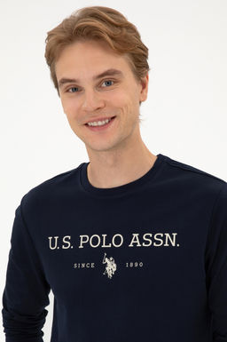 Erkek Lacivert Basic Sweatshirt Sepette S_rpriz _ndirim - U.s. polo assn фото 2