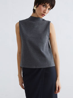 Yar?m Bal?k?? Yaka Fitilli Kad?n Triko S?veter