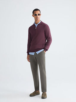 Polo Yaka Erkek Triko Kazak