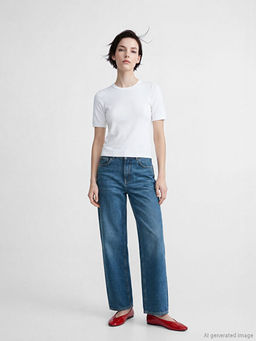 Wideleg Kad?n Jean Pantolon