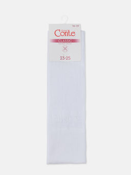 Цена за 2 пары. Носки Удлиненные CONTE CLASSIC Гольфы женские белый - Conte elegant фото 20