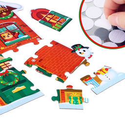 Пазл с липучками Новогодний дом - Puzzle time фото 3