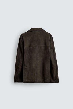 ORIGINS SUEDE LEATHER BLAZER - Zara фото 8