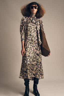 ZW COLLECTION FLORAL MIDI DRESS - Zara фото 4