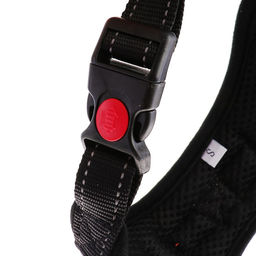 Шлейка К7 мягкая светоотражающая, размер XL, ОГ 74-92 см, вес 28-47,5 кг, черная - Пижон фото 5