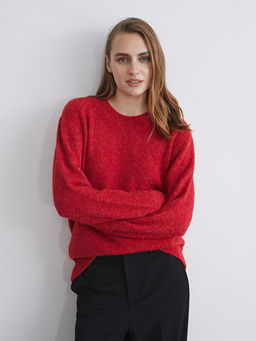 Bisiklet Yaka Kad?n Triko Kazak