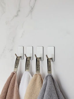 Набор крючков 4шт серый нержавеющая сталь