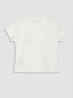 Bask?l? K?z ?ocuk Bluz ve Tayt