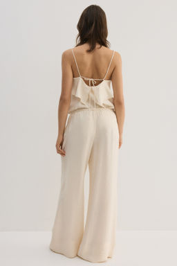 Pantal?n en mezcla de viscosa con cord?n de ajuste - H&m фото 6