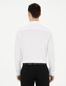 Beyaz Slim Fit Uzun Kollu G_mlek - Pierre cardin фото 5