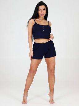 647-П ПИЖАМА ЖЕНСКАЯ (Темно-синий) - А-дина фото 3