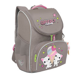 RAm-684-5 Рюкзак школьный с обвесом и мешком для обуви - Grizzly фото 13