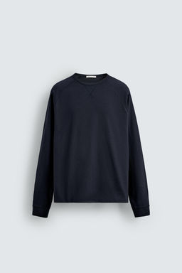 CAMISETA HEAVYWEIGHT CREWNECK / Azul profundo - Zara фото 7
