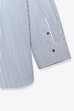 STRIPED POPLIN SHIRT ZW COLLECTION - Zara фото 9