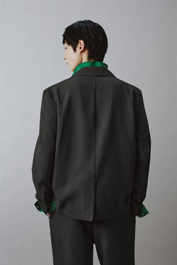 PANTAL?N PLIEGUES TRAJE RELAXED FIT / Negro - Zara фото 12