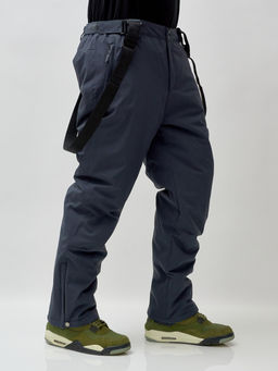 Горнолыжный костюм мужской зимний темно-серого цвета 392TC - Leifensh фото 26