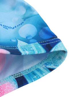 Шапочка для плавания ONLYTOP Swim «Русалка», детская, тканевая, обхват 46-52 см