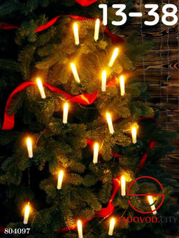 Новогодняя гирлянда из 20 свечей