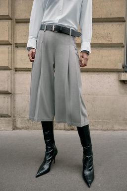 LONG BERMUDA SHORTS WITH DARTS - Zara фото 3