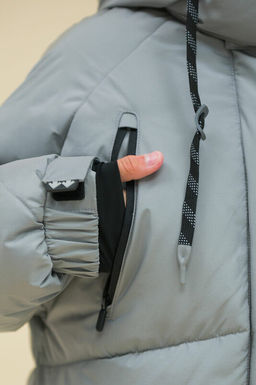 PELICAN, пальто для девочек, Серый