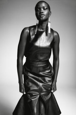 Falda tubo de piel - H&m фото 4