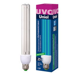 ESL-PLD-25/UVCB/E27/CL Лампа ультрафиолетовая бактерицидная. Спектр UVC 253,7нм. Картон. ТМ Uniel - Volpe фото 5