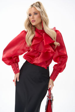 Рубашка Алиша (красный) - Эльза фото 11
