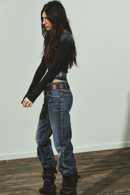 WASHED STUDDED TOP - Zara фото 2